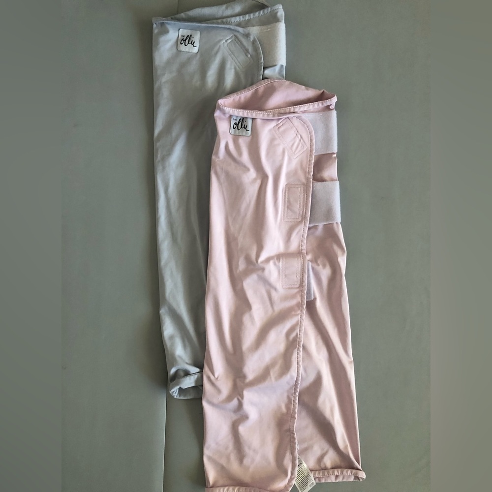 Ollie swaddles